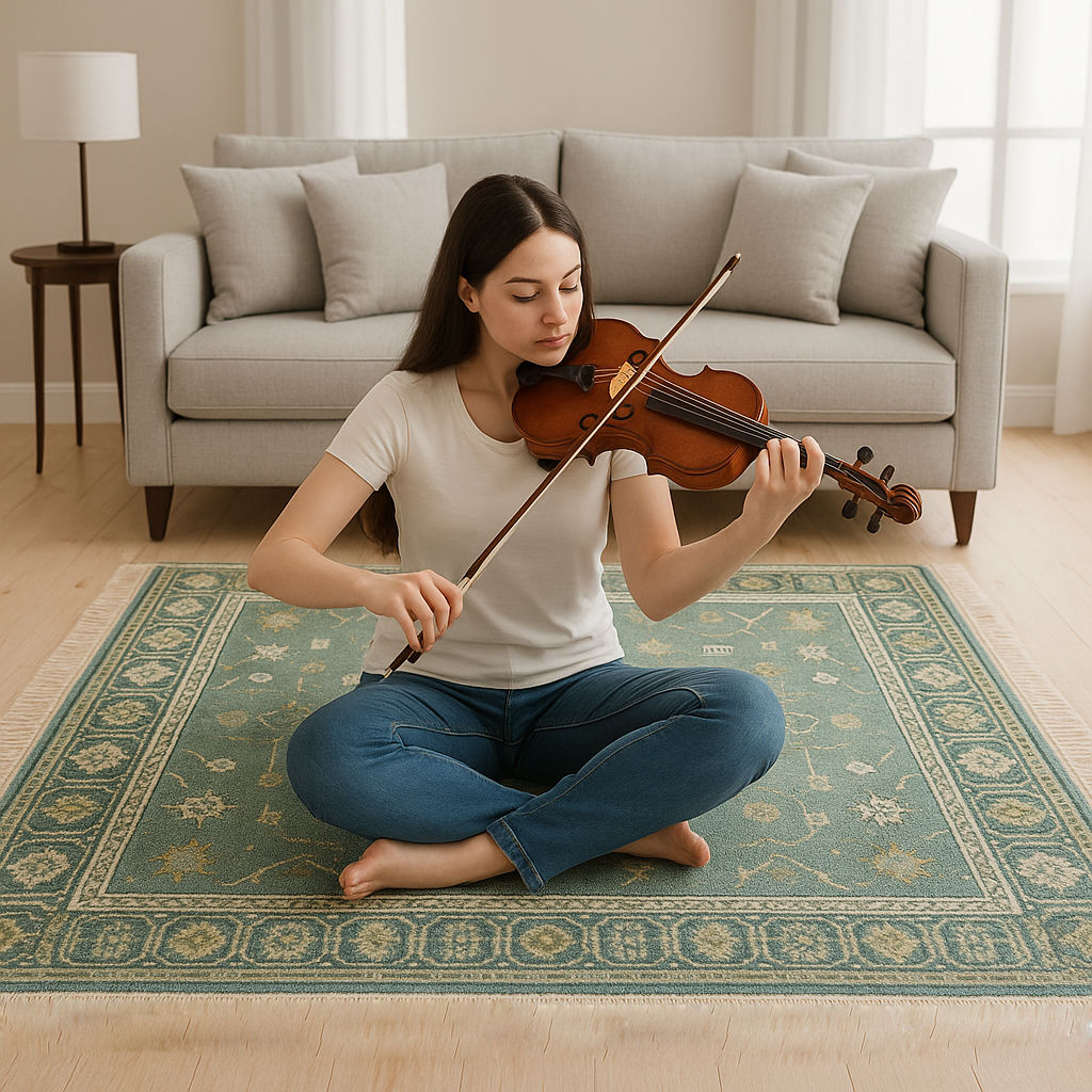 VELANORA - Hand Knotted Oushak Carpet